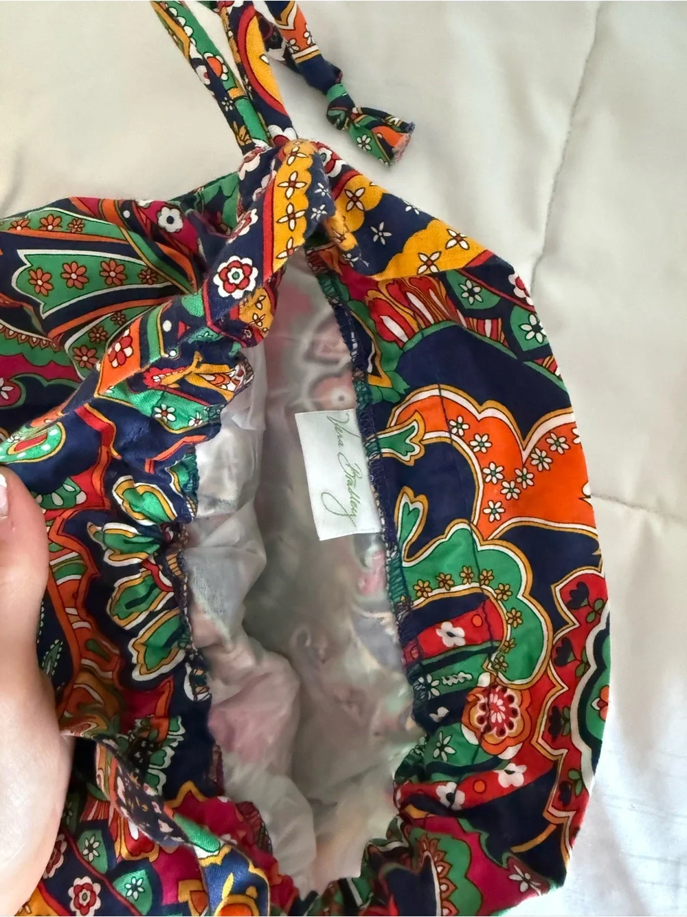 Vera Bradley Multicolor Paisley Drawstring Cosmetic Bag